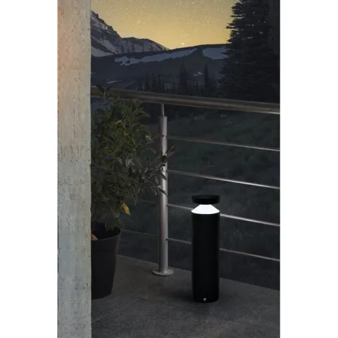 Candeeiro de Poste LED em Alumínio Fundido Preto MELZO EGLO 97632