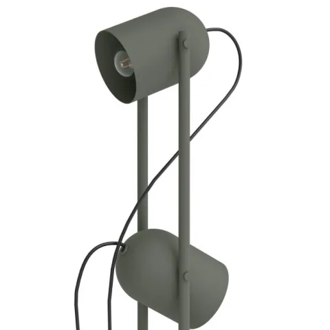 Candeeiro de Pé TILSTON Verde Musgo com Focos Orientáveis E14 44137