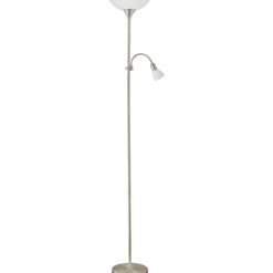 Candeeiro de Pé UP 2 EGLO com Luz de Leitura Flexível e Iluminação Indireta 82842