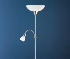 Candeeiro de Pé UP 2 EGLO com Luz de Leitura Flexível e Iluminação Indireta 82842
