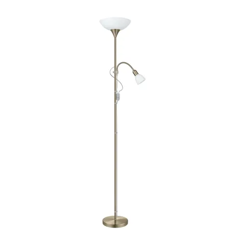 Candeeiro de Pé UP 2 EGLO em Metal Bronze com Luz de Leitura 82844