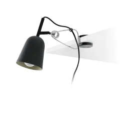 Candeeiro de Secretária E14 com Clip Studio Preto Faro 51133