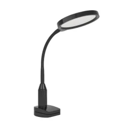 Candeeiro de Secretária LED-CCT com Clip Preto Mate LAURO EGLO 902174
