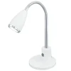 Candeeiro de secretária LED com Pescoço Ajustável Branco e Cromo FOX EGLO 92872