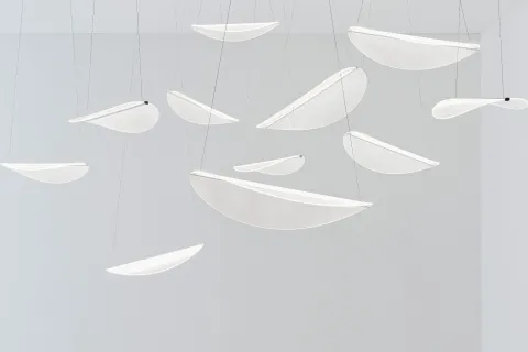 Candeeiro de Tecto Diphy_P 30w-led Branco Alumínio Stilnovo 8168