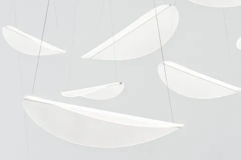 Candeeiro de Tecto Diphy_P 30w-led Branco Alumínio Stilnovo 8168