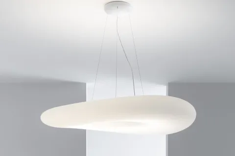 Candeeiro de Tecto Mr.Magoo Florescente Branco Alumínio 520mm Stilnovo 7790