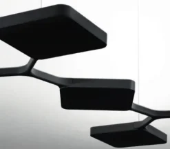 Candeeiro de tecto Quad led Preto Stilnovo 8111