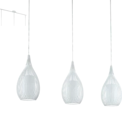 Candeeiro de Tecto Suspenso Branco com Vidro Opalino RAZONI EGLO 94388