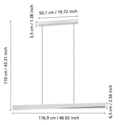 Candeeiro de Tecto Suspenso Bolognano-Z eglo 901833