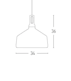 Candeeiro de Tecto Suspenso Branco PZA1511W - Zambelis