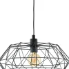 Candeeiro de Tecto Suspenso Eglo Carlton 2 Preto 49487
