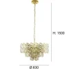 Candeeiro de Tecto Suspenso Eglo Calmeilles Dourado 39613 Ø630mm