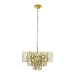 Candeeiro de Tecto Suspenso Eglo Calmeilles Dourado 39613 Ø630mm