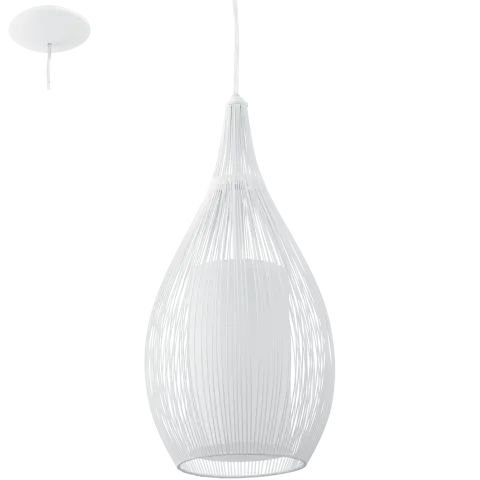 Candeeiro de tecto suspenso eglo razoni branco 92251
