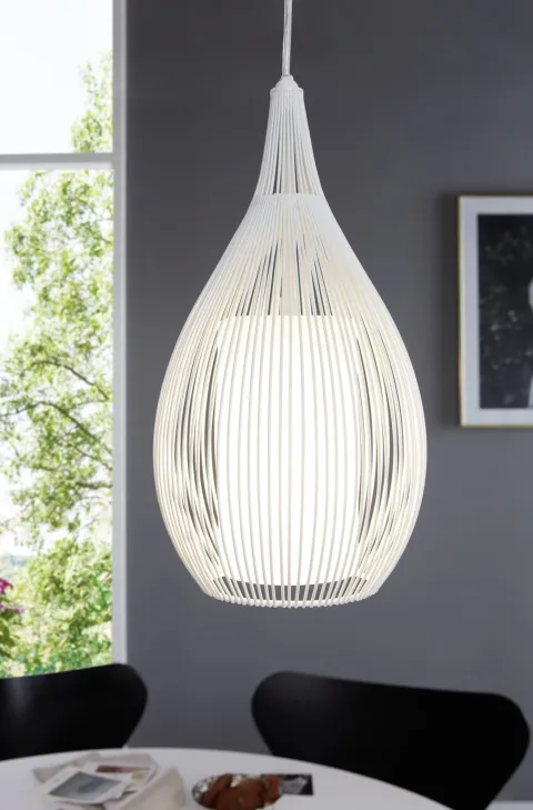 Candeeiro de tecto suspenso eglo razoni branco 92251