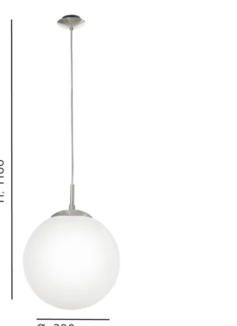 Candeeiro de Tecto Suspenso Eglo Rondo Ø300mm 85263