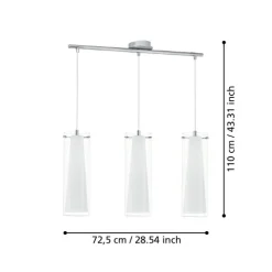 Candeeiro de tecto suspenso Eglo Pinto 89833