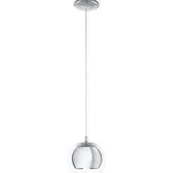 Candeeiro de Tecto Suspenso Eglo Rocamar Cromado 94592 Ø190MM
