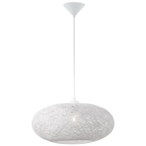 Candeeiro de tecto suspenso eglo campilo branco 93373