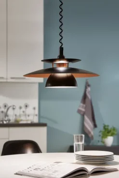 Candeeiro De Tecto Suspenso Eglo Brenda Cobre 31666