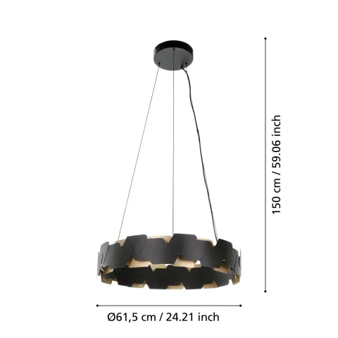 Candeeiro de Tecto Suspenso Eglo Altagracia 390031