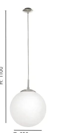 Candeeiro de Tecto Suspenso Eglo Rondo 85262 Ø 250mm