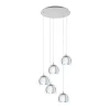 Candeeiro de Tecto Suspenso Eglo Rocamar 1 Cromado 98596 Ø 585mm