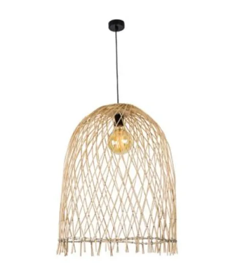 Candeeiro de Tecto Suspenso em Bambu PZA18181 - Zambelis
