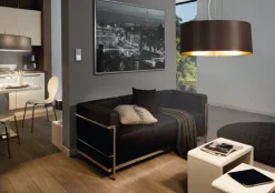 Candeeiro de Tecto Suspenso Eglo Maserlo Preto/Dourado Ø530mm 31605