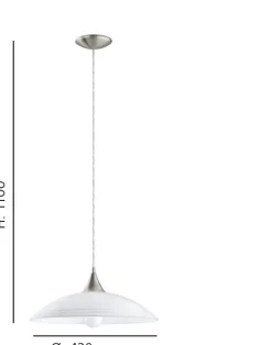 Candeeiro de tecto suspenso eglo lazolo 91496