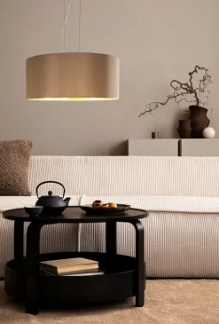 Candeeiro de Tecto Suspenso Eglo Maserlo Toupeira/Dourado Ø530mm 31607