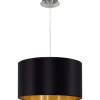 Candeeiro de Tecto Suspenso Eglo Maserlo Preto/Dourado Ø380mm 31599