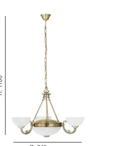 Candeeiro de tecto suspenso eglo savoy 82748