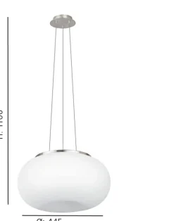 Candeeiro de Tecto Suspenso Eglo Optica 86815