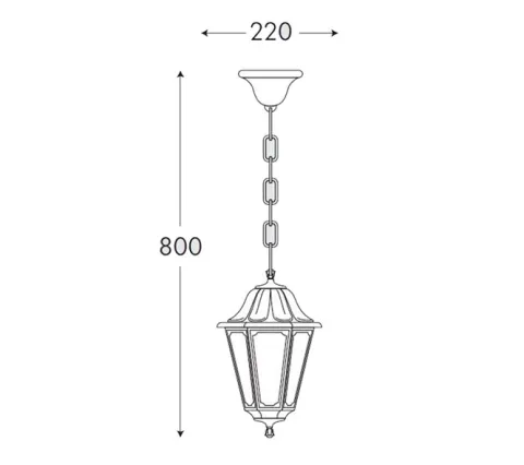 Candeeiro de Tecto Suspenso Exterior Sichem/Anna Preto Fumagalli