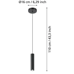 Candeeiro de tecto suspenso eglo Balamorta-Z 901123
