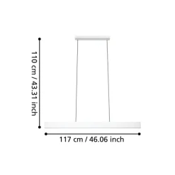 Candeeiro de tecto suspenso eglo led 900879 Andreas-Z