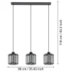 Candeeiro de tecto suspenso eglo led 900724 Ginestrone-Z