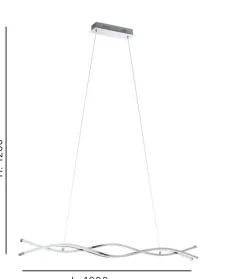 Candeeiro de Tecto Suspenso LED Lasana 2 EGLO 96102