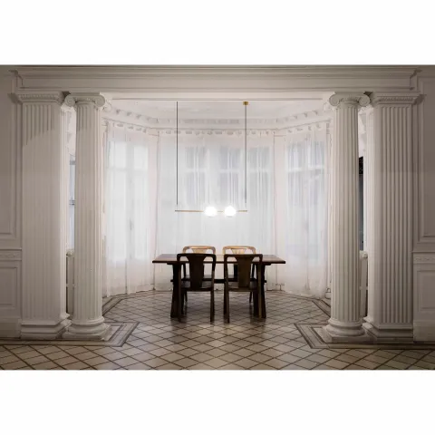 Candeeiro de Tecto Suspenso Led Le Vita Ouro Faro 26691