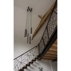 Candeeiro de Tecto Suspenso Led Helia 40 Preto SLV