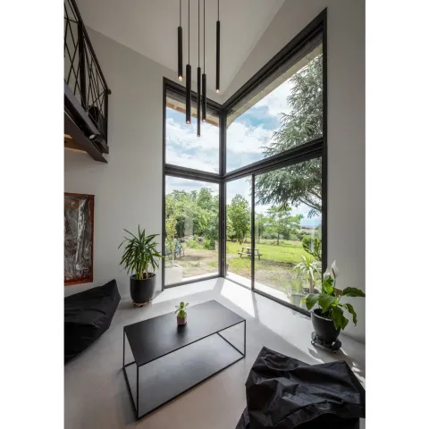 Candeeiro de Tecto Suspenso Led Helia 40 Preto SLV