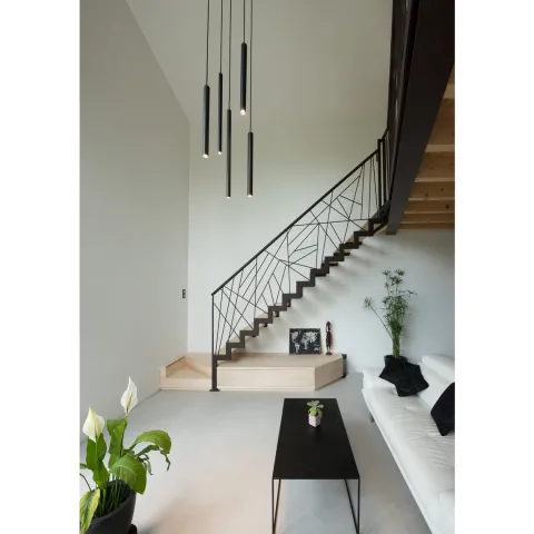 Candeeiro de Tecto Suspenso Led Helia 40 Preto SLV