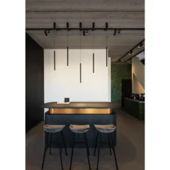 Candeeiro de Tecto Suspenso Led Helia 30 Preto SLV