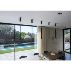 Candeeiro de Tecto Suspenso Led Helia 30 Preto SLV
