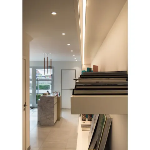 Candeeiro de Tecto Suspenso Led Helia 30 Dourado SLV