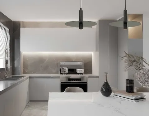 Candeeiro de tecto suspenso LED BLACKLEATHER PZA18138B - Zambelis