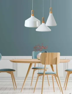 Candeeiro de Tecto Suspenso 1L ALUMÍNIO Branco PZA1513W zambelis