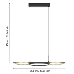 Candeeiro de Tecto Suspenso Moderno Eglo Lanacera led 390087